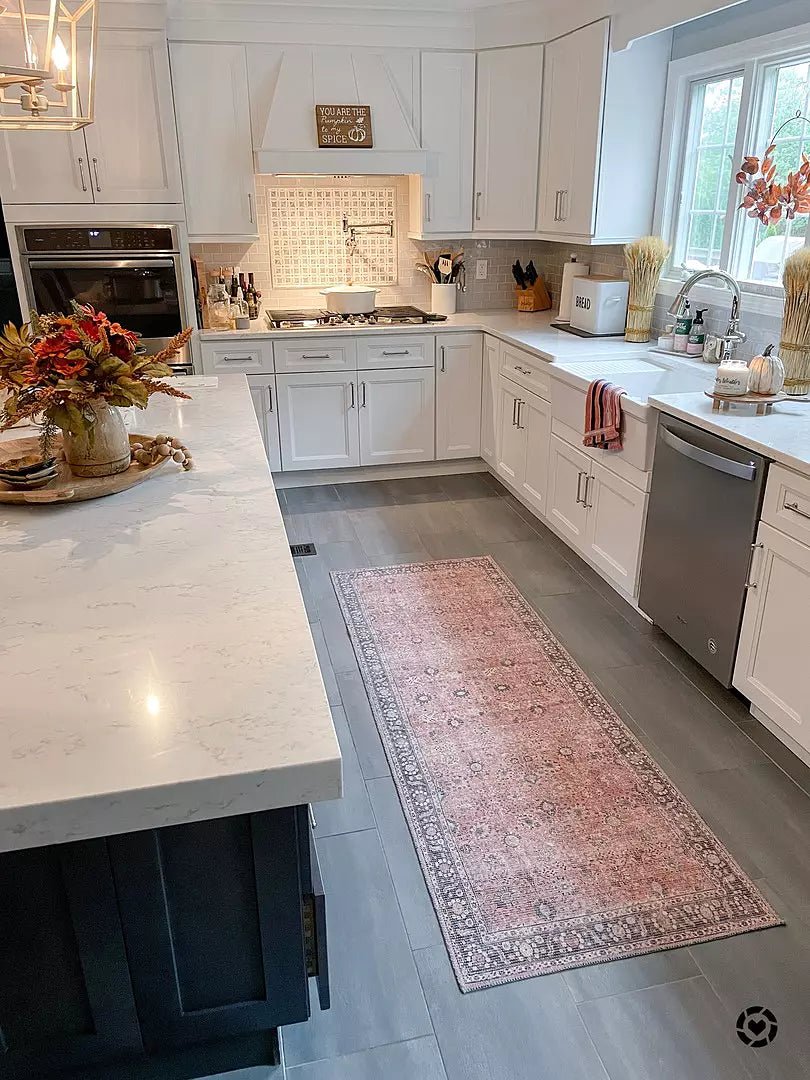 Ganyangan Red Washable Rug - MyTuftedRugs.com