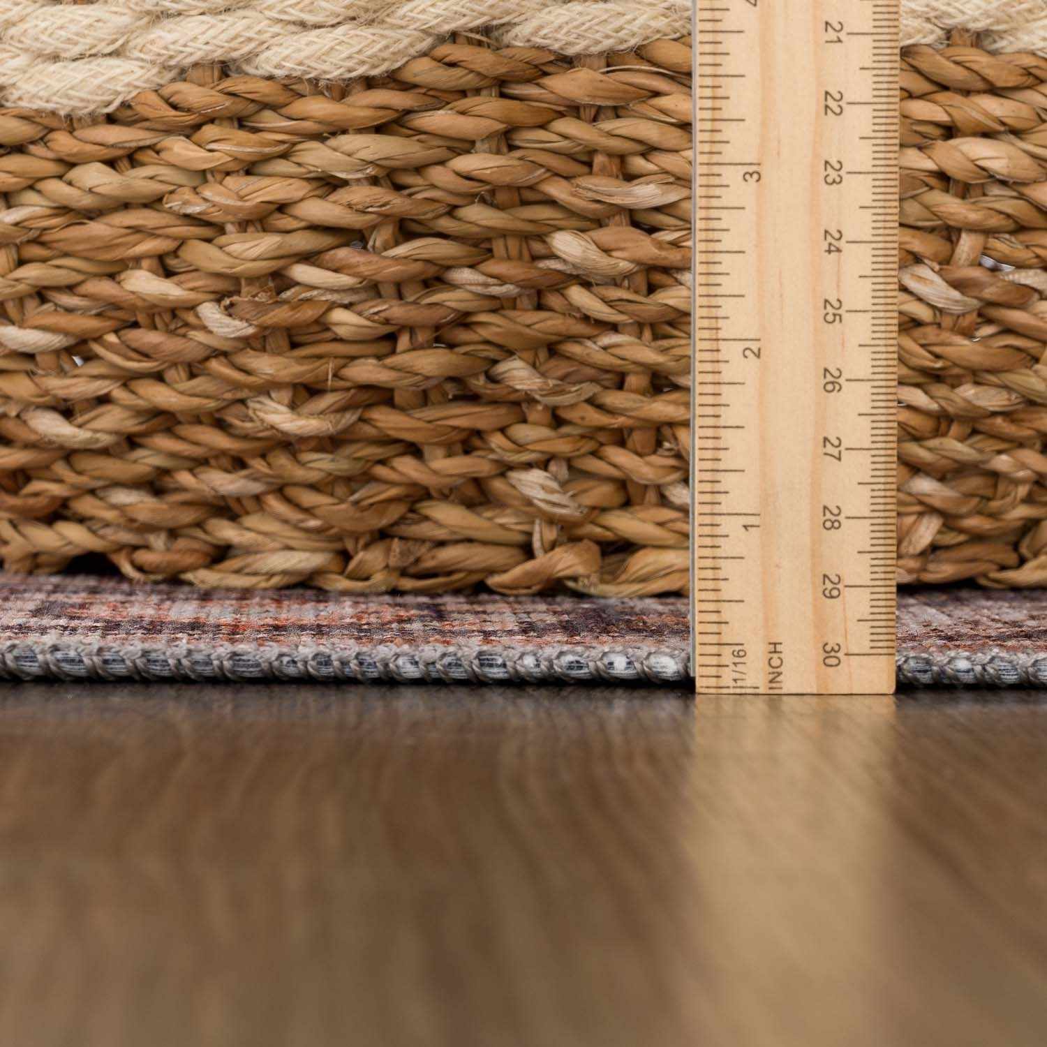 Ganyangan Red Washable Rug - MyTuftedRugs.com