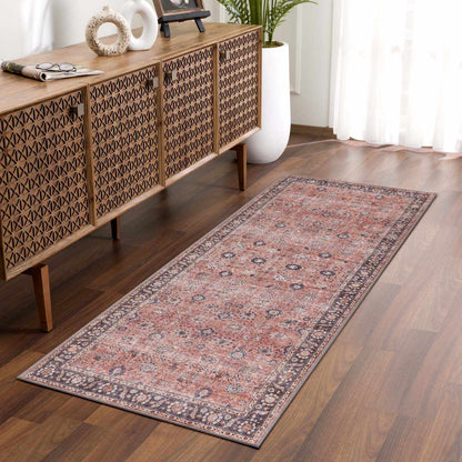 Ganyangan Red Washable Rug - MyTuftedRugs.com