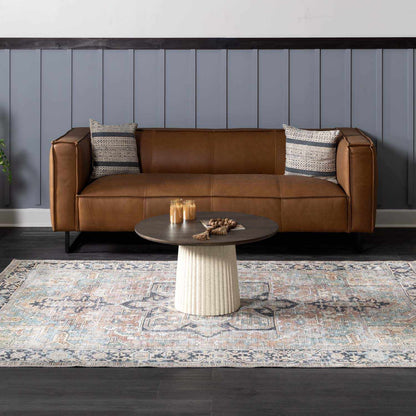 Green Nisa Tumble Dry Washable Rug - MyTuftedRugs.com