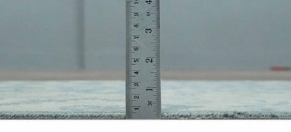 Hand - Knotted 2x4 Oushak Rug | Ivory & Charcoal Wool - MyTuftedRugs.com