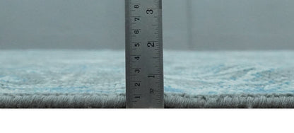 Hand - Knotted Oushak Rug | Gray & Blue Wool | Made - to - Order 4–6 Weeks - MyTuftedRugs.com