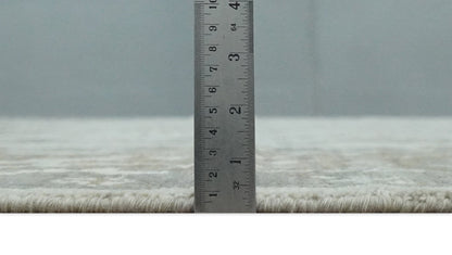 Hand - Knotted Silver & Olive Oushak Rug | Wool | Made - to - Order 30–45 Days - MyTuftedRugs.com