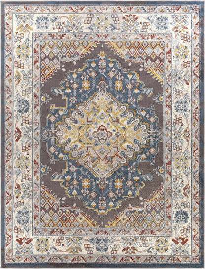 Haymond Brown Medallion Area Rug - MyTuftedRugs.com