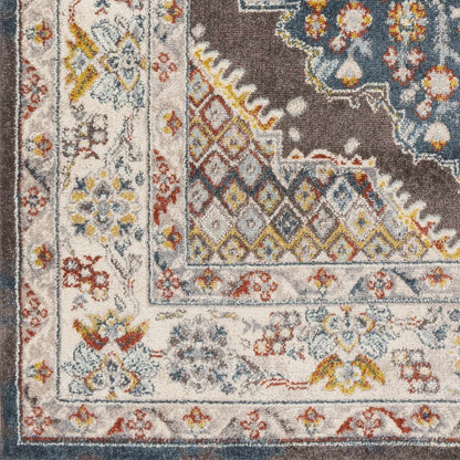 Haymond Brown Medallion Area Rug - MyTuftedRugs.com