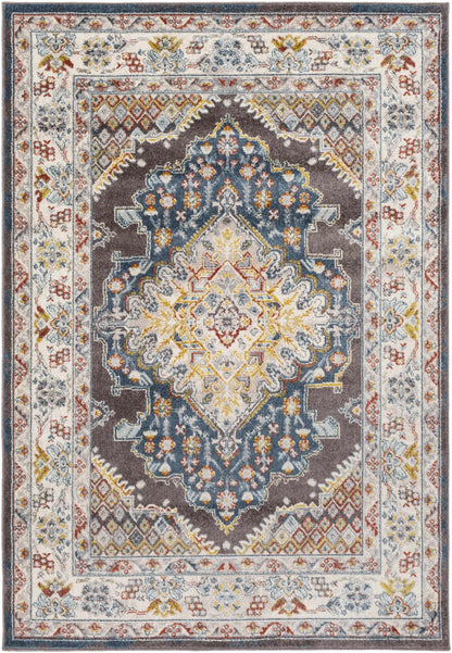 Haymond Brown Medallion Area Rug - MyTuftedRugs.com