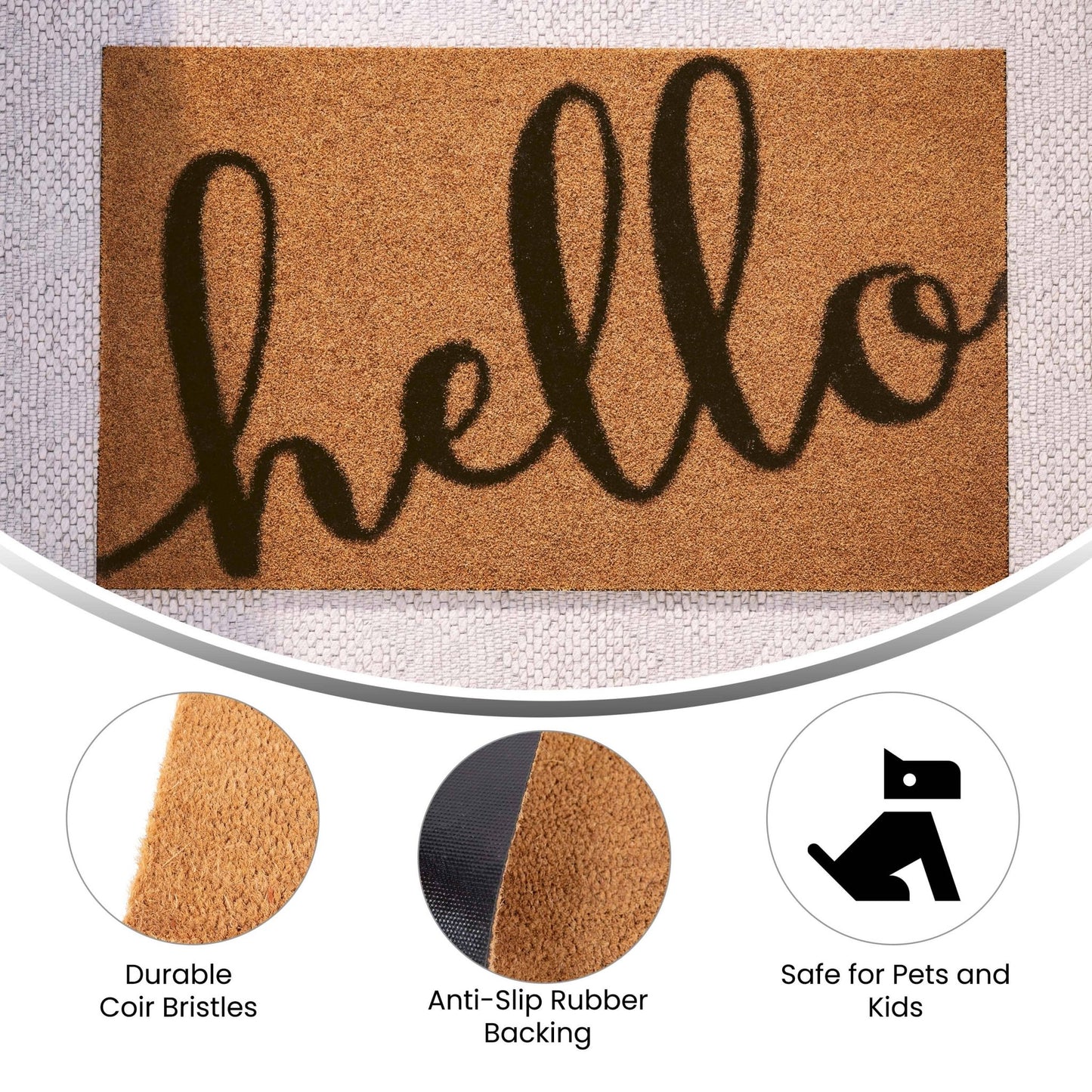 “HELLO” You Had Me at the Tufted Doormat - MyTuftedRugs.com