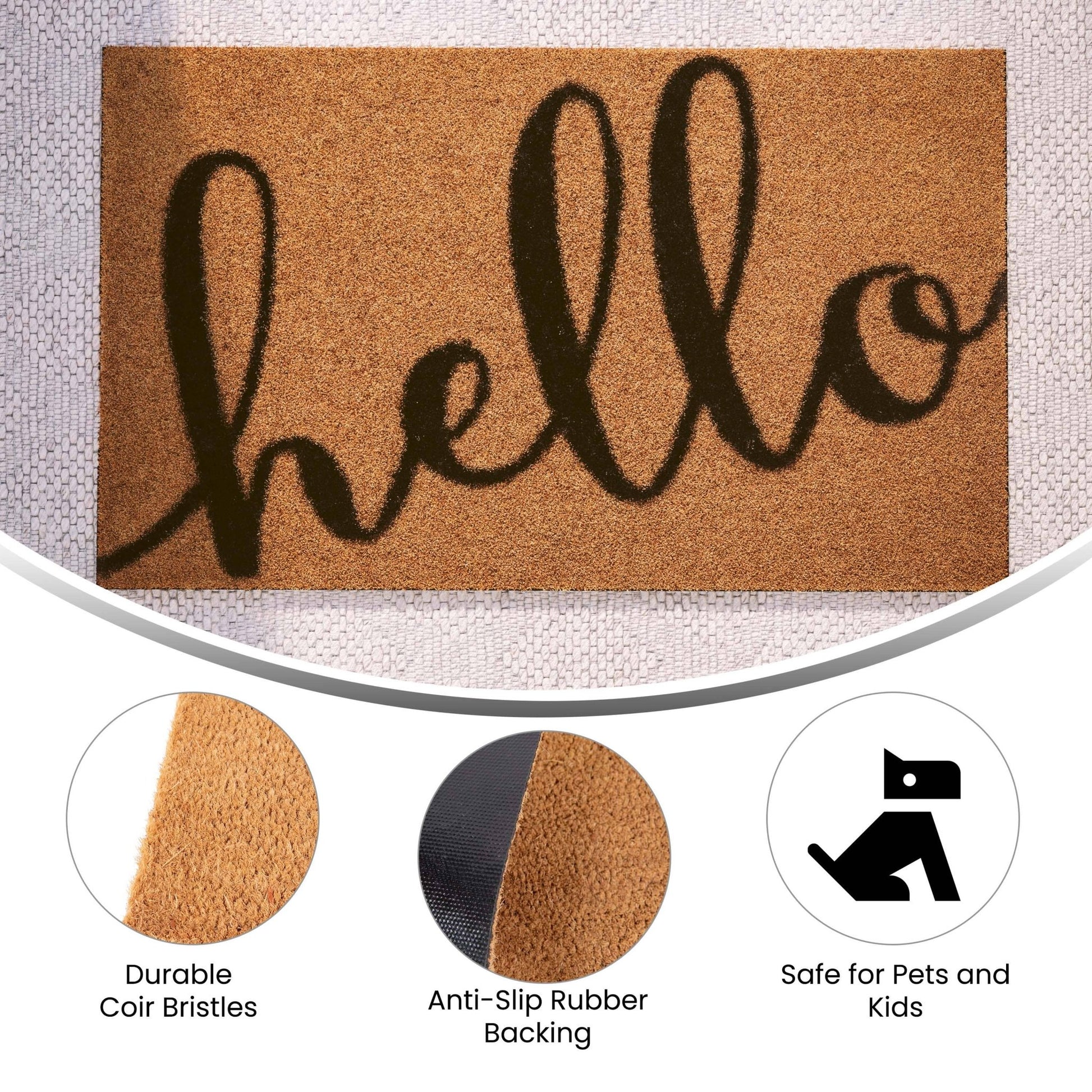 “HELLO” You Had Me at the Tufted Doormat - MyTuftedRugs.com