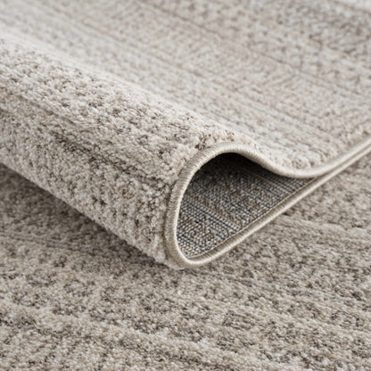 Nate Beige Tribal High Pile Carpet - MyTuftedRugs.com