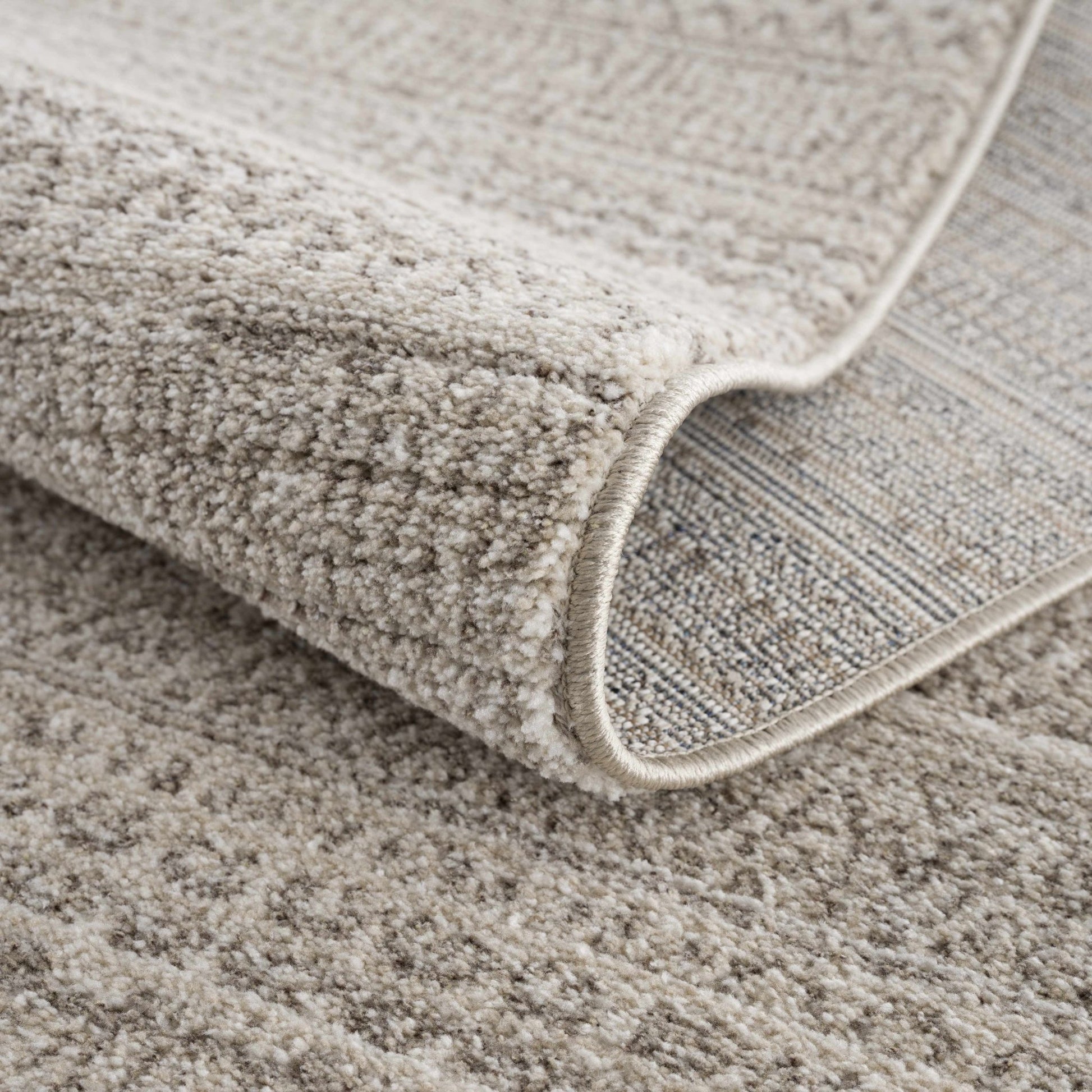 Nate Beige Tribal High Pile Carpet - MyTuftedRugs.com