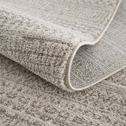 Nate Beige Tribal High Pile Carpet - MyTuftedRugs.com