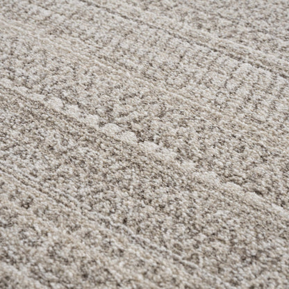 Nate Beige Tribal High Pile Carpet - MyTuftedRugs.com