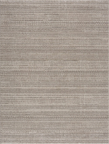 Nate Beige Tribal High Pile Carpet - MyTuftedRugs.com