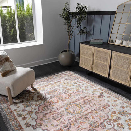 Oark Floral Medallion Area Rug - MyTuftedRugs.com