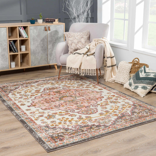 Oark Floral Medallion Area Rug - MyTuftedRugs.com