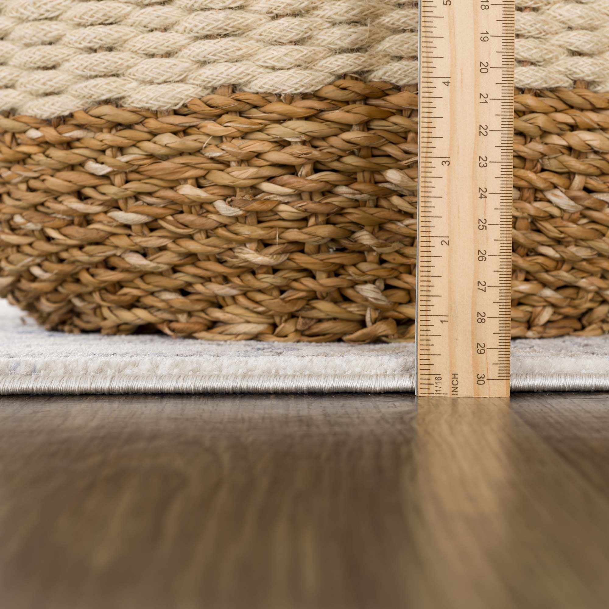 Parkerfield Cream & Blue Area Rug - MyTuftedRugs.com