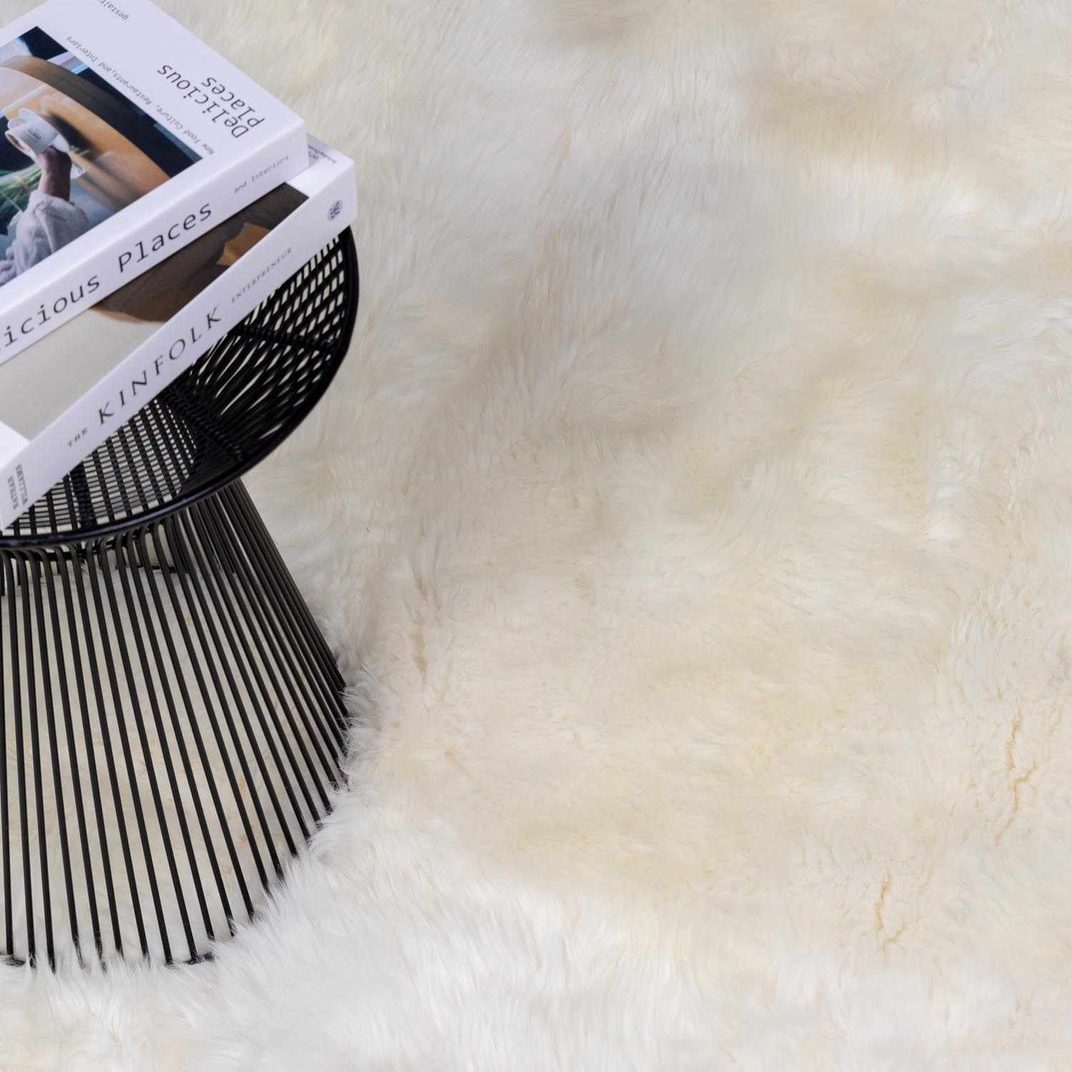 Premium White Soft Sheepskin Rug - MyTuftedRugs.com