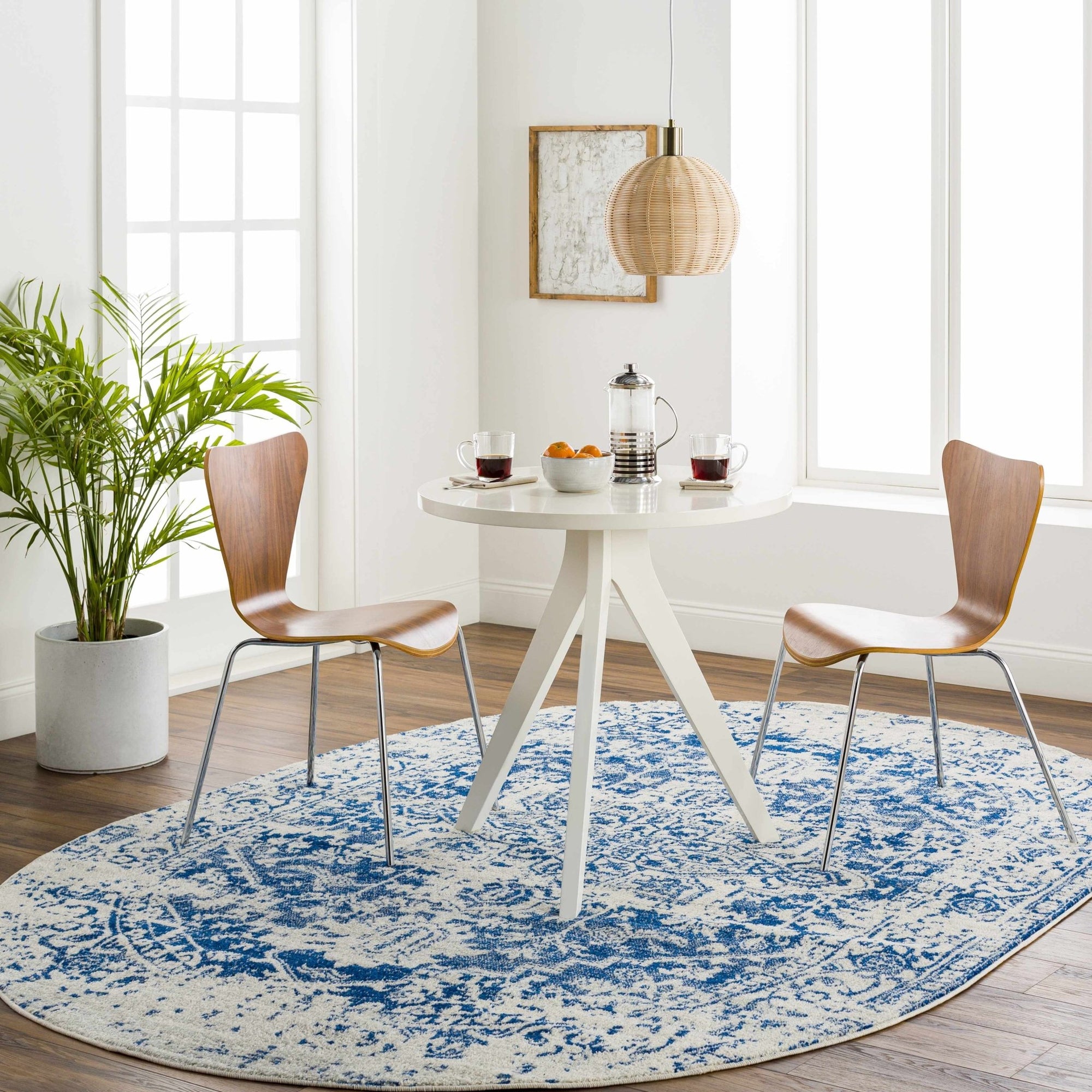 Rachel Navy Area Rug - MyTuftedRugs.com