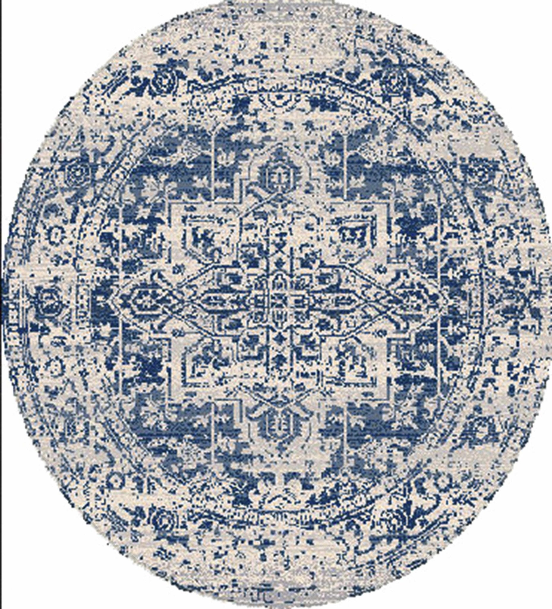 Rachel Navy Area Rug - MyTuftedRugs.com