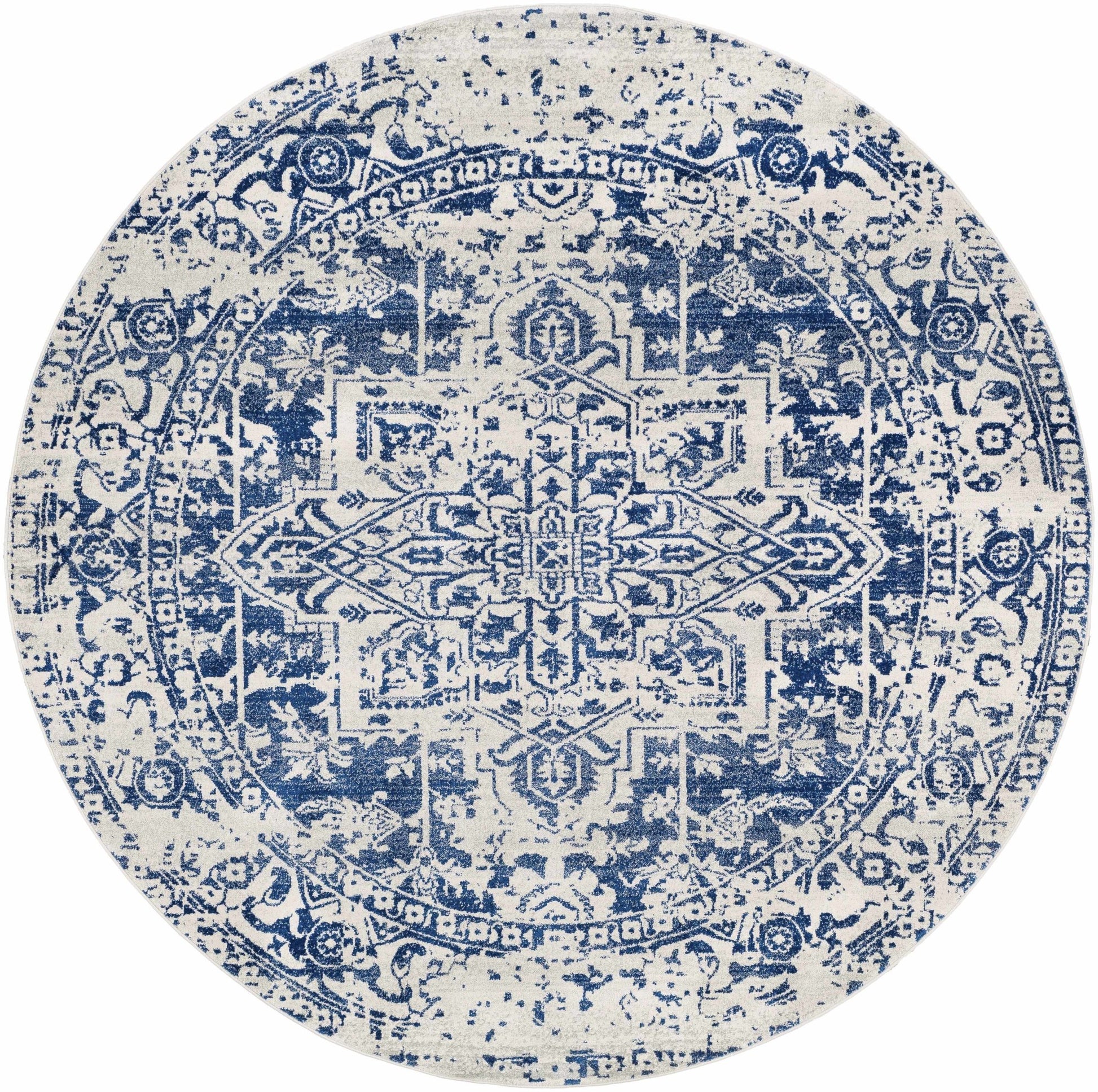 Rachel Navy Area Rug - MyTuftedRugs.com
