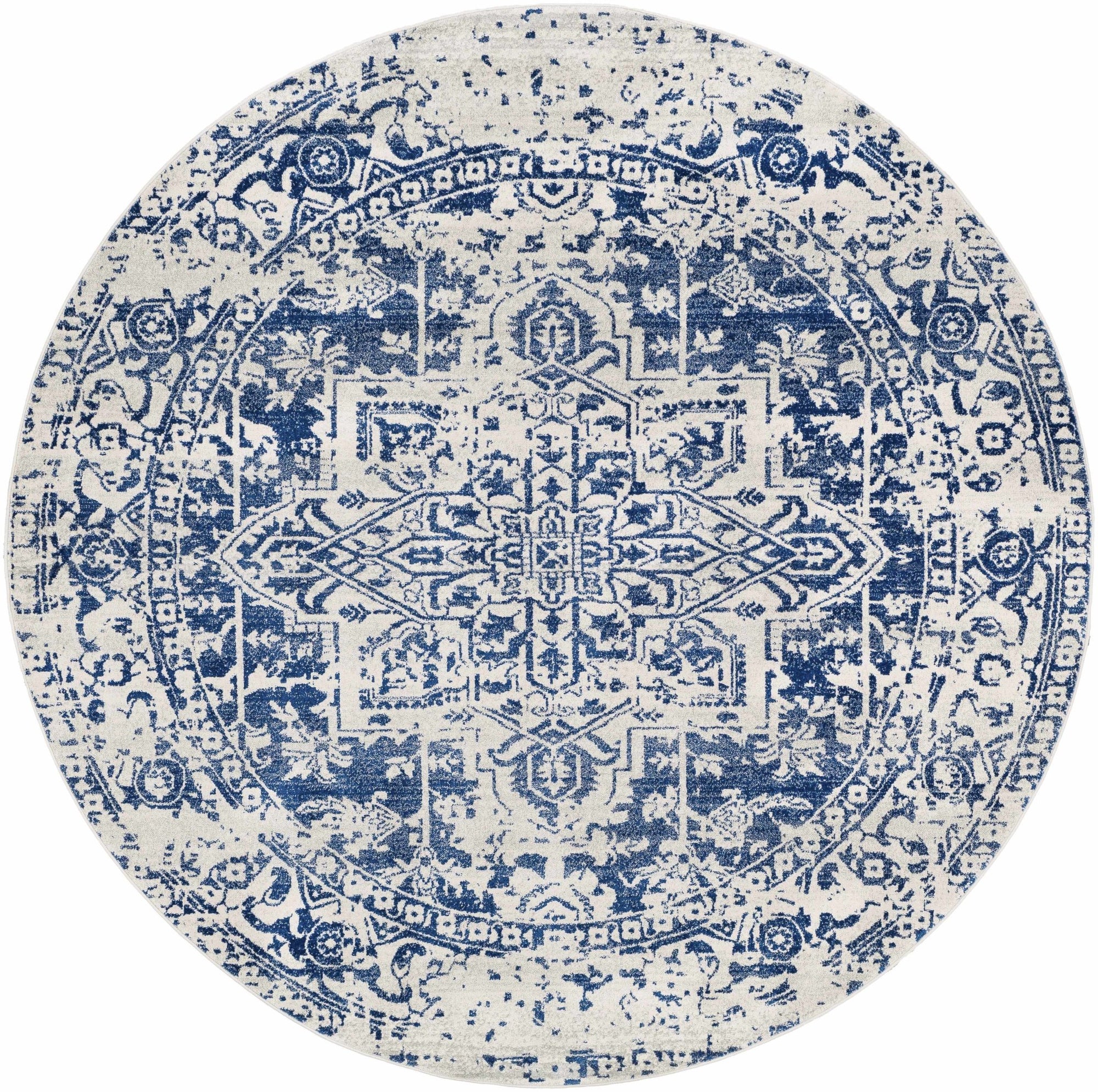 Rachel Navy Area Rug - MyTuftedRugs.com
