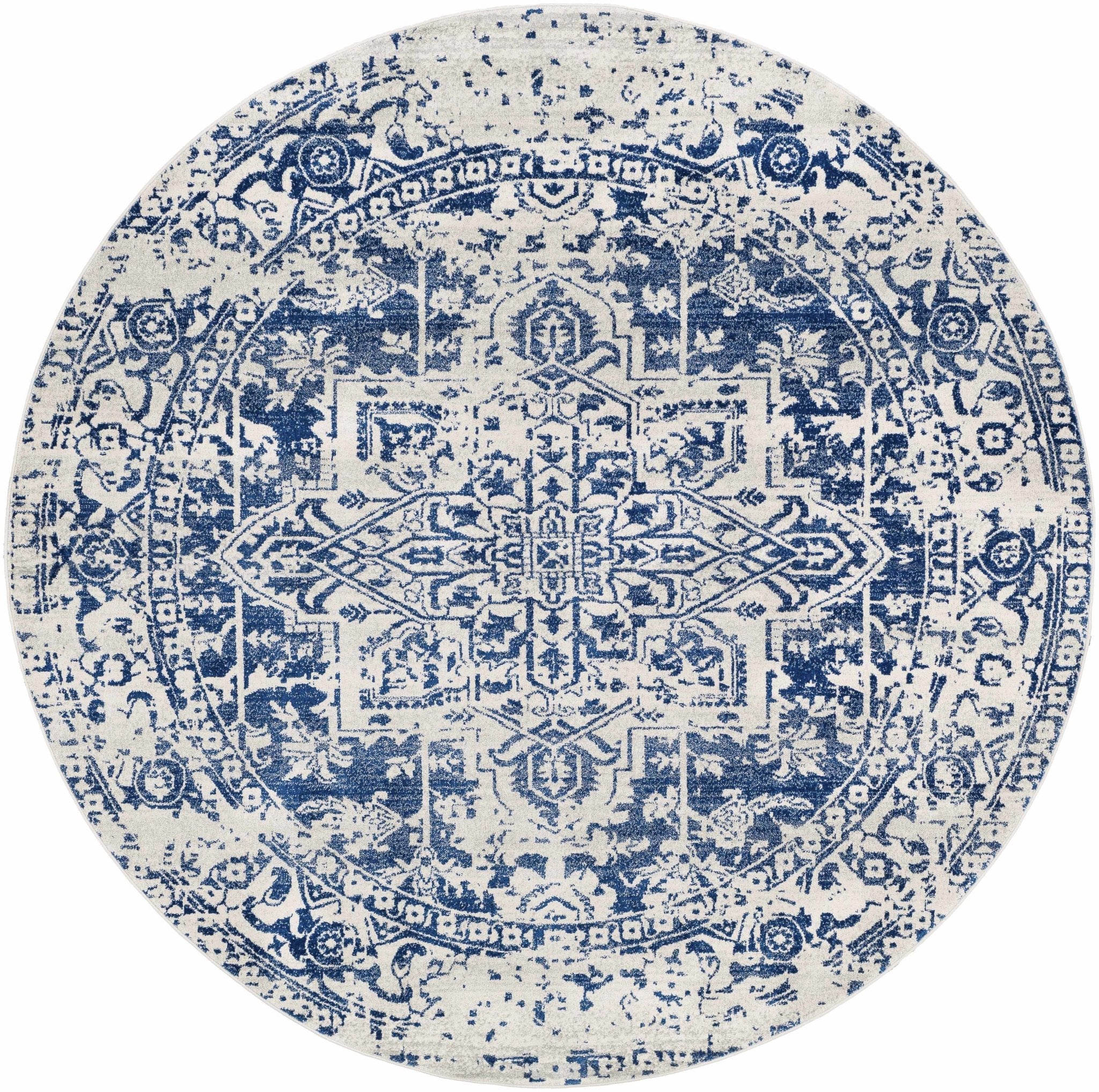 Rachel Navy Area Rug - MyTuftedRugs.com
