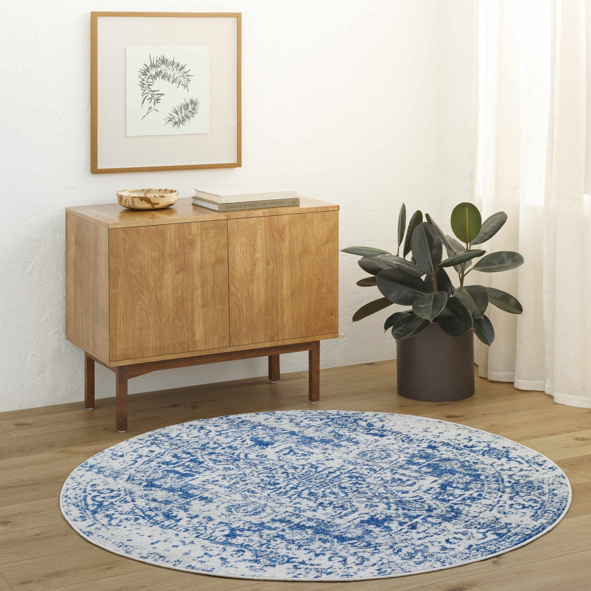 Rachel Navy Area Rug - MyTuftedRugs.com