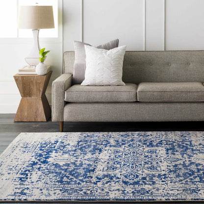 Rachel Navy Area Rug - MyTuftedRugs.com