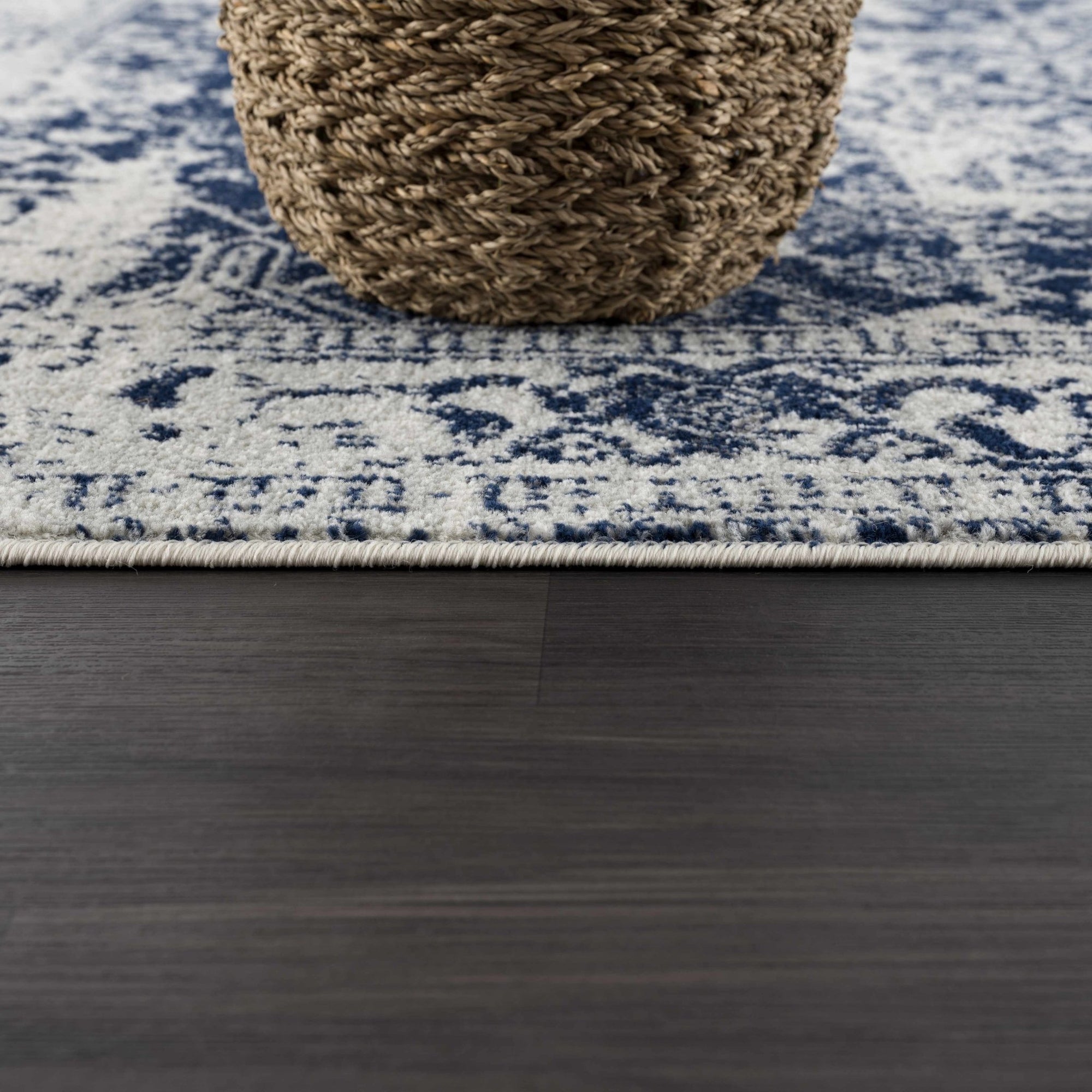 Rachel Navy Area Rug - MyTuftedRugs.com