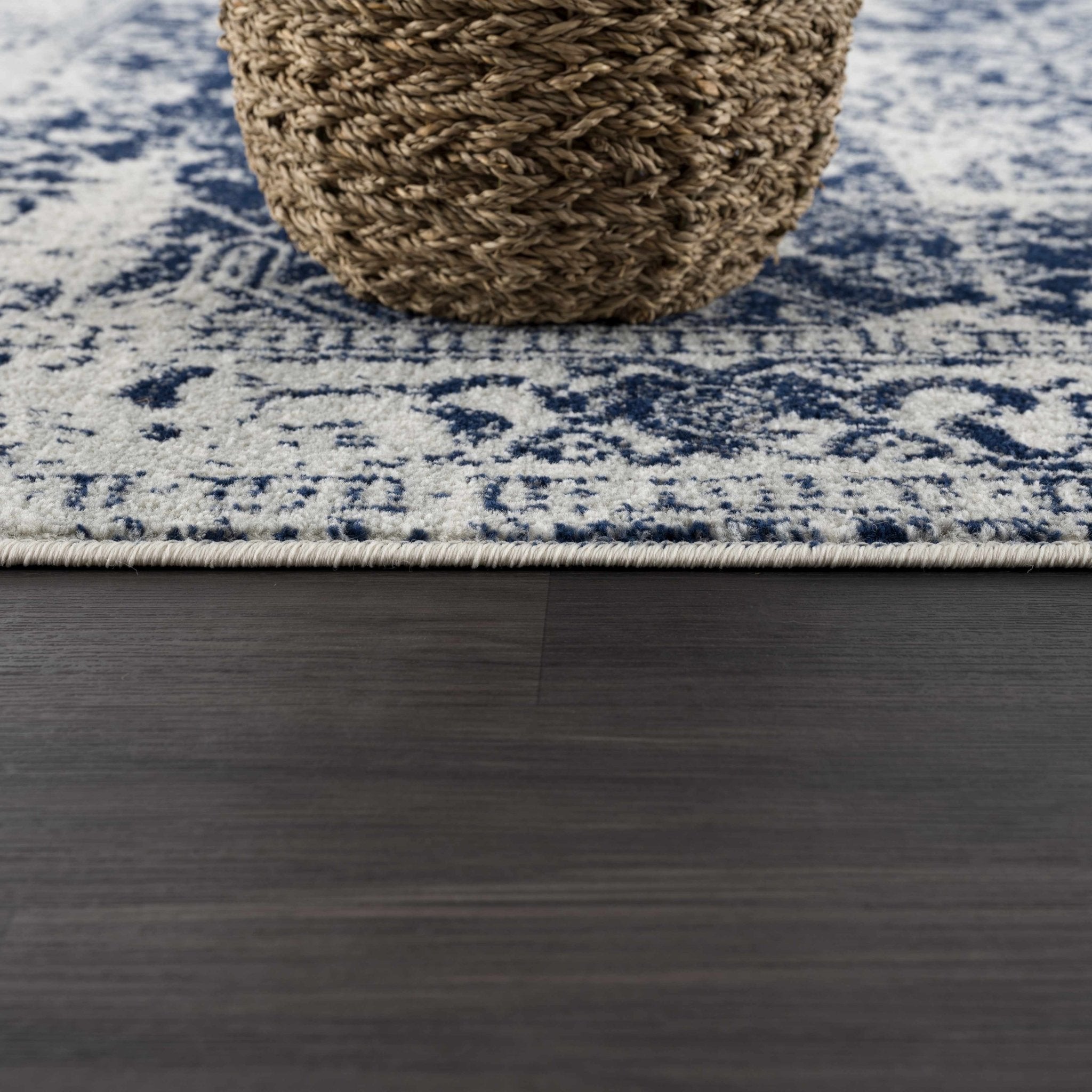 Rachel Navy Area Rug - MyTuftedRugs.com