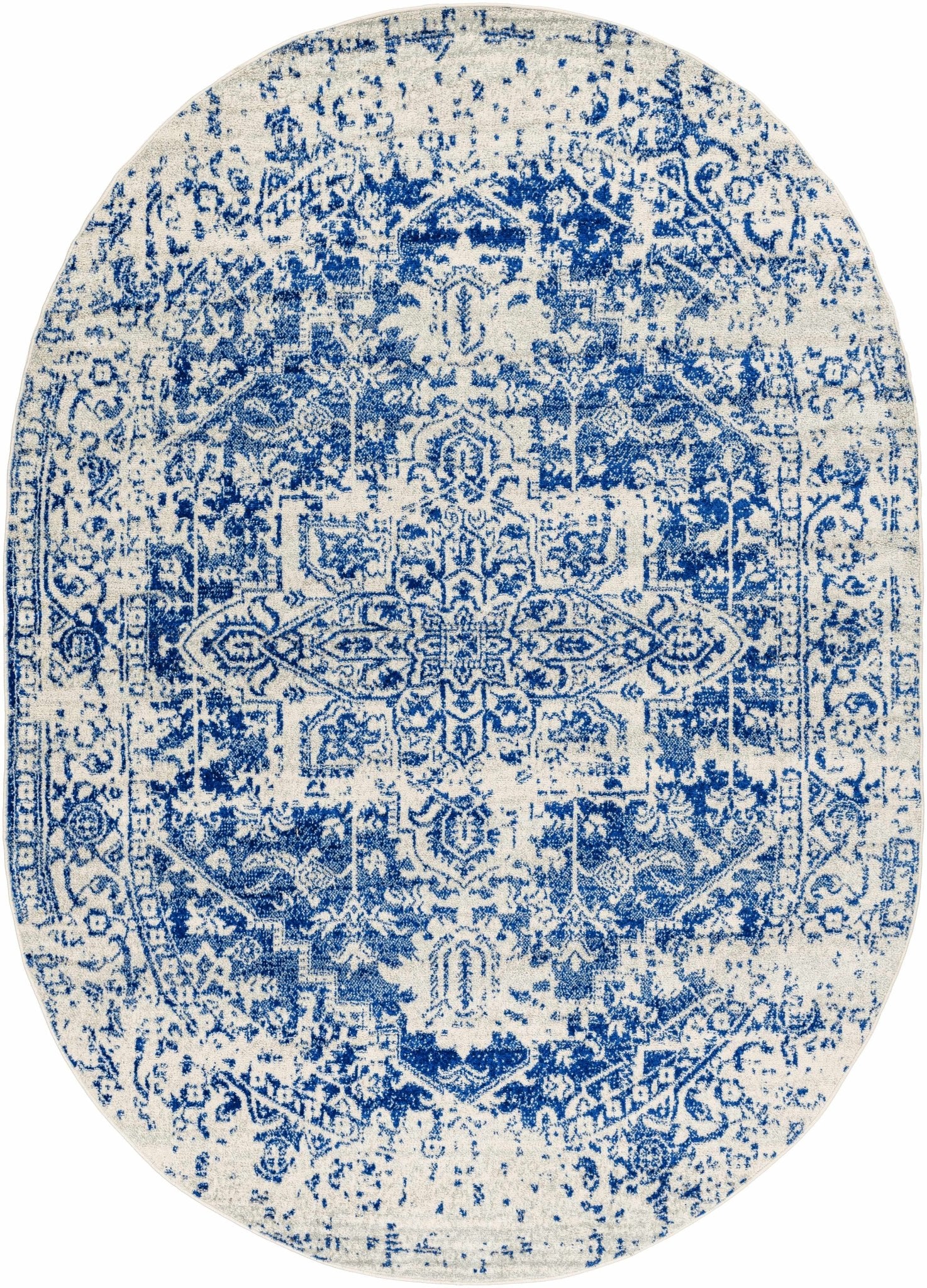 Rachel Navy Area Rug - MyTuftedRugs.com