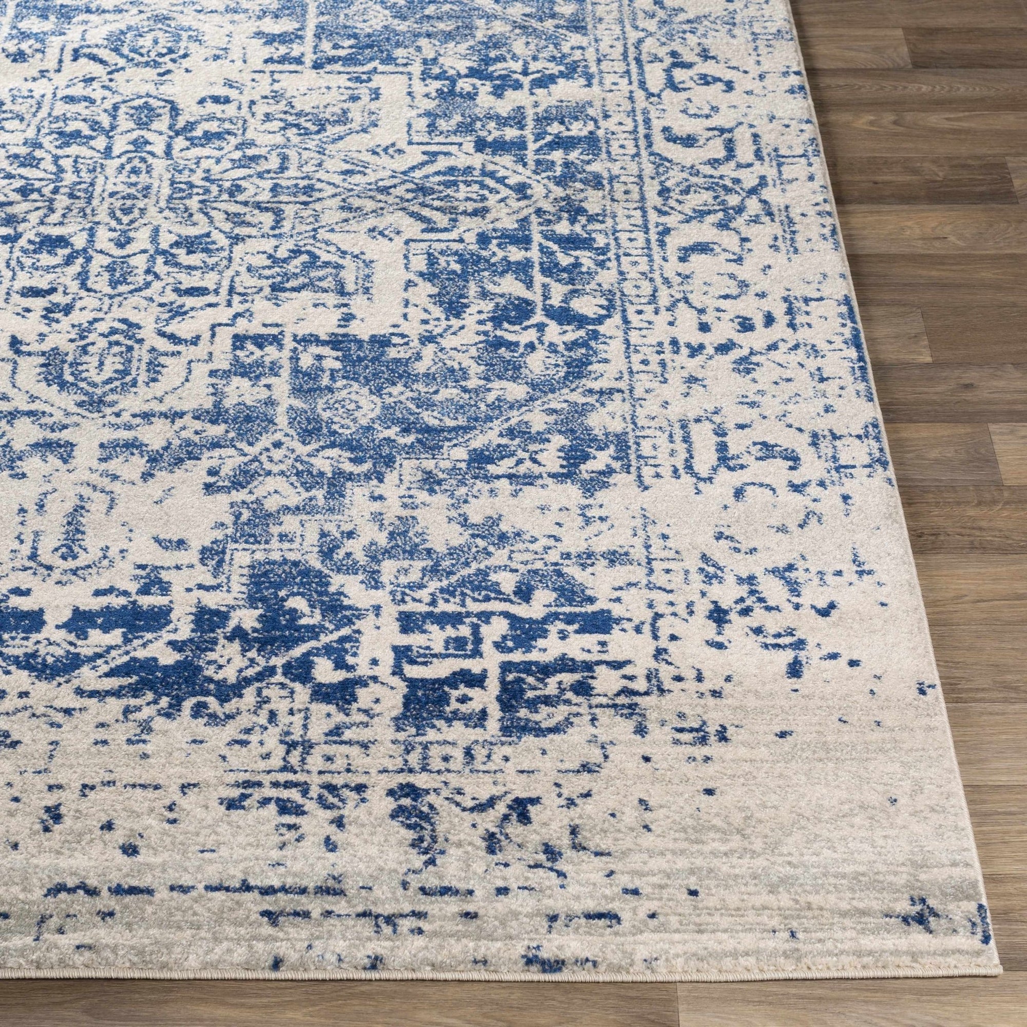 Rachel Navy Area Rug - MyTuftedRugs.com