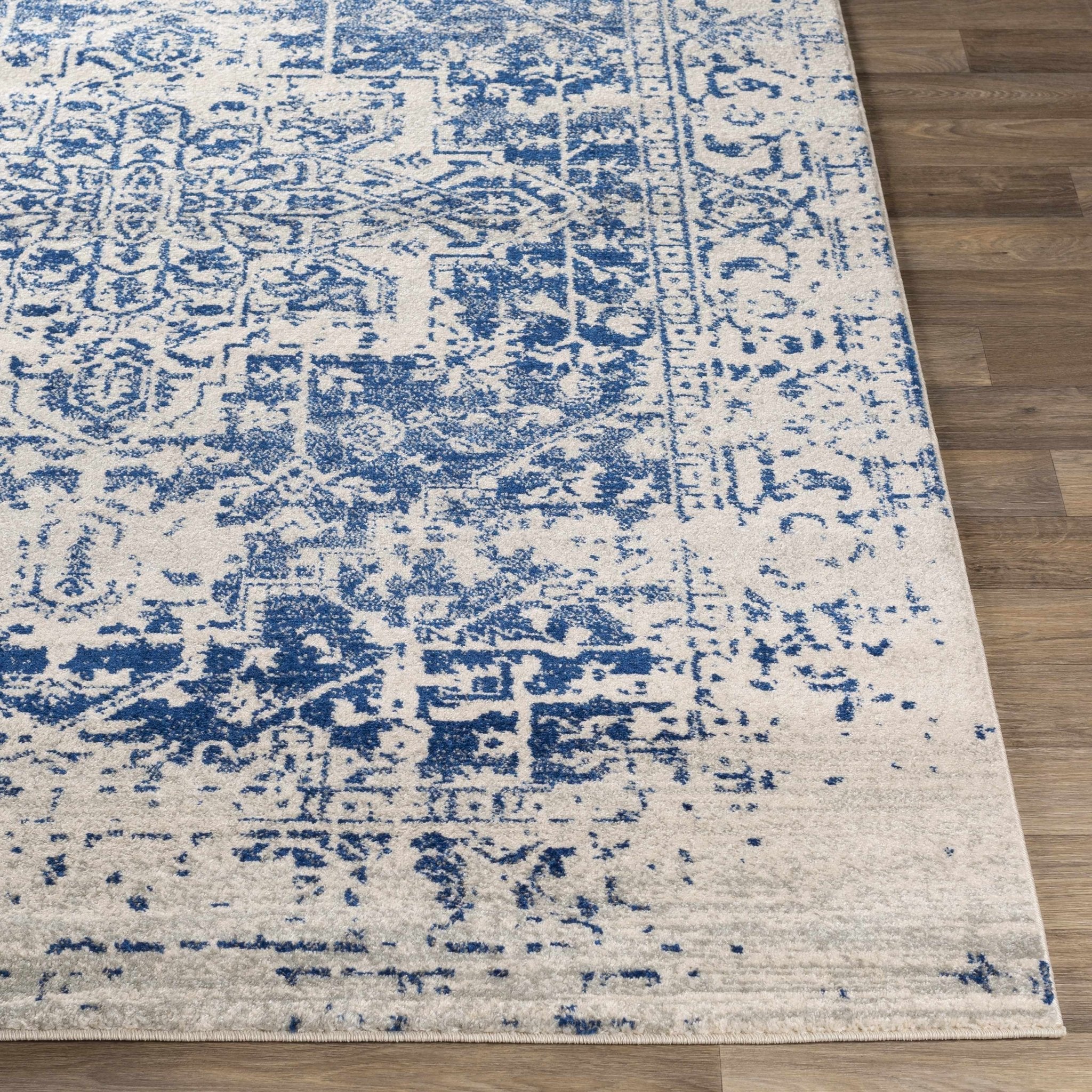 Rachel Navy Area Rug - MyTuftedRugs.com