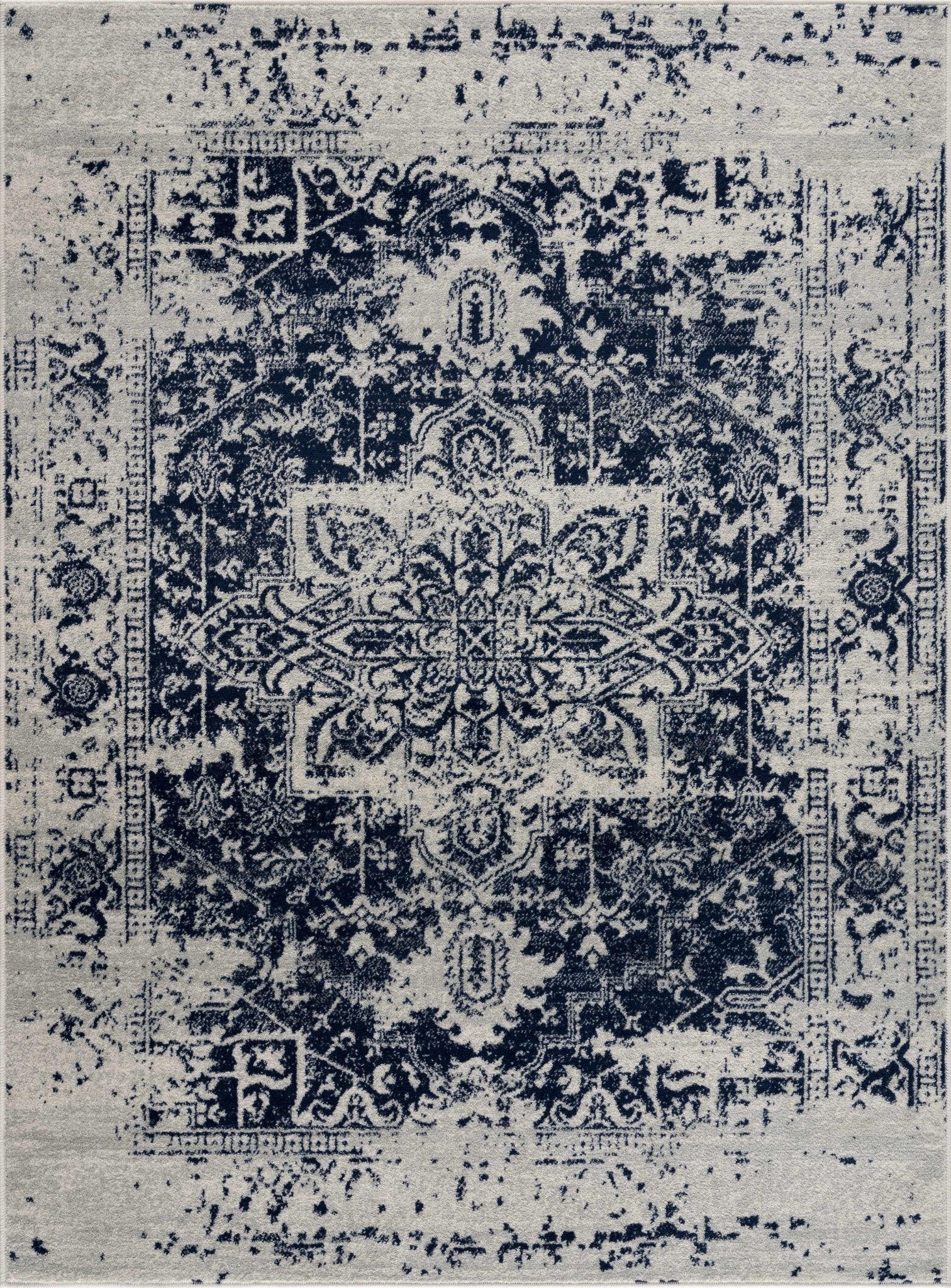 Rachel Navy Area Rug - MyTuftedRugs.com