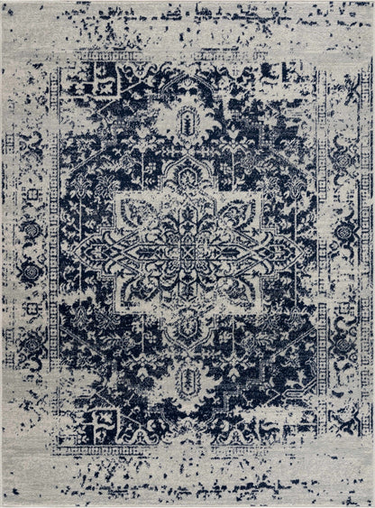 Rachel Navy Area Rug - MyTuftedRugs.com