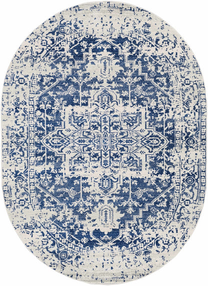 Rachel Navy Area Rug - MyTuftedRugs.com