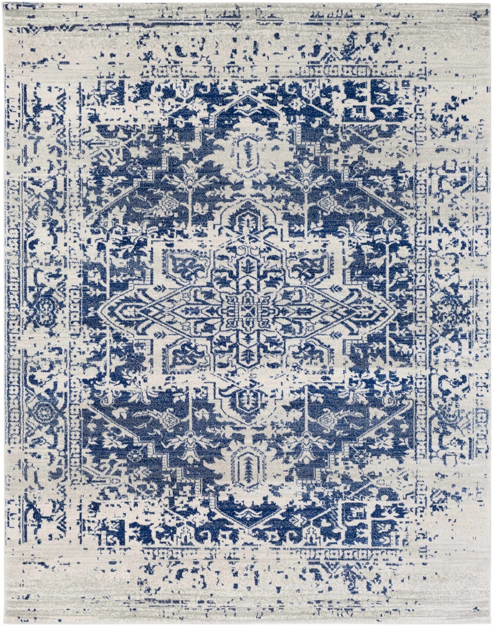 Rachel Navy Area Rug - MyTuftedRugs.com
