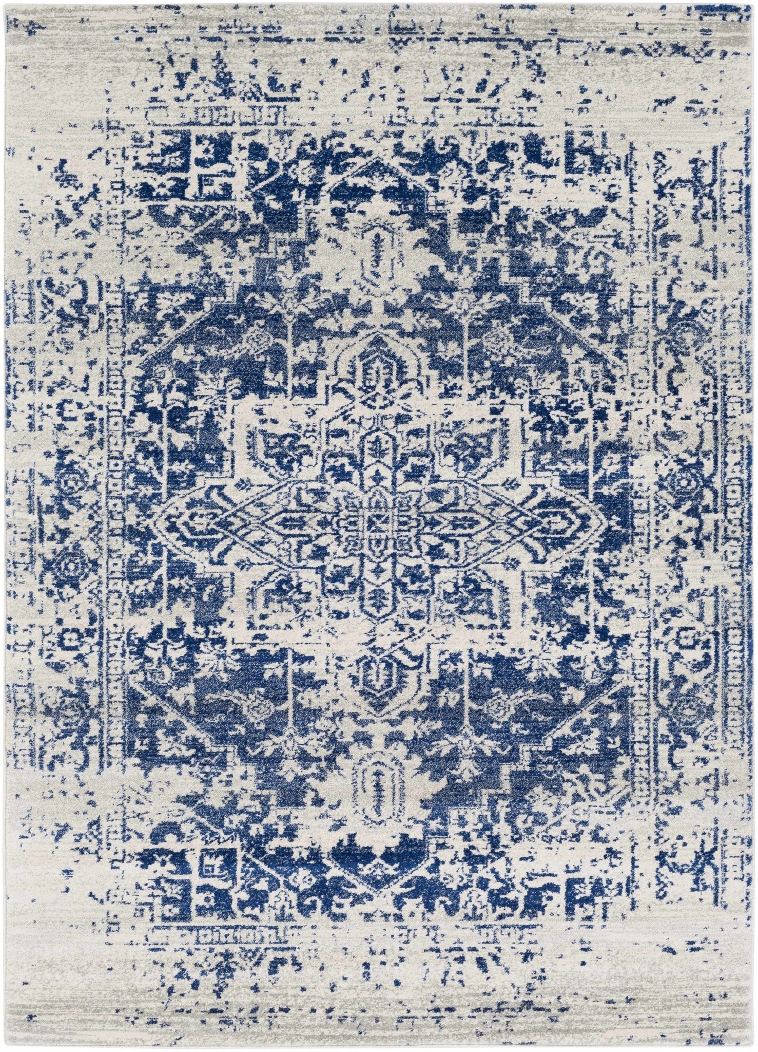 Rachel Navy Area Rug - MyTuftedRugs.com