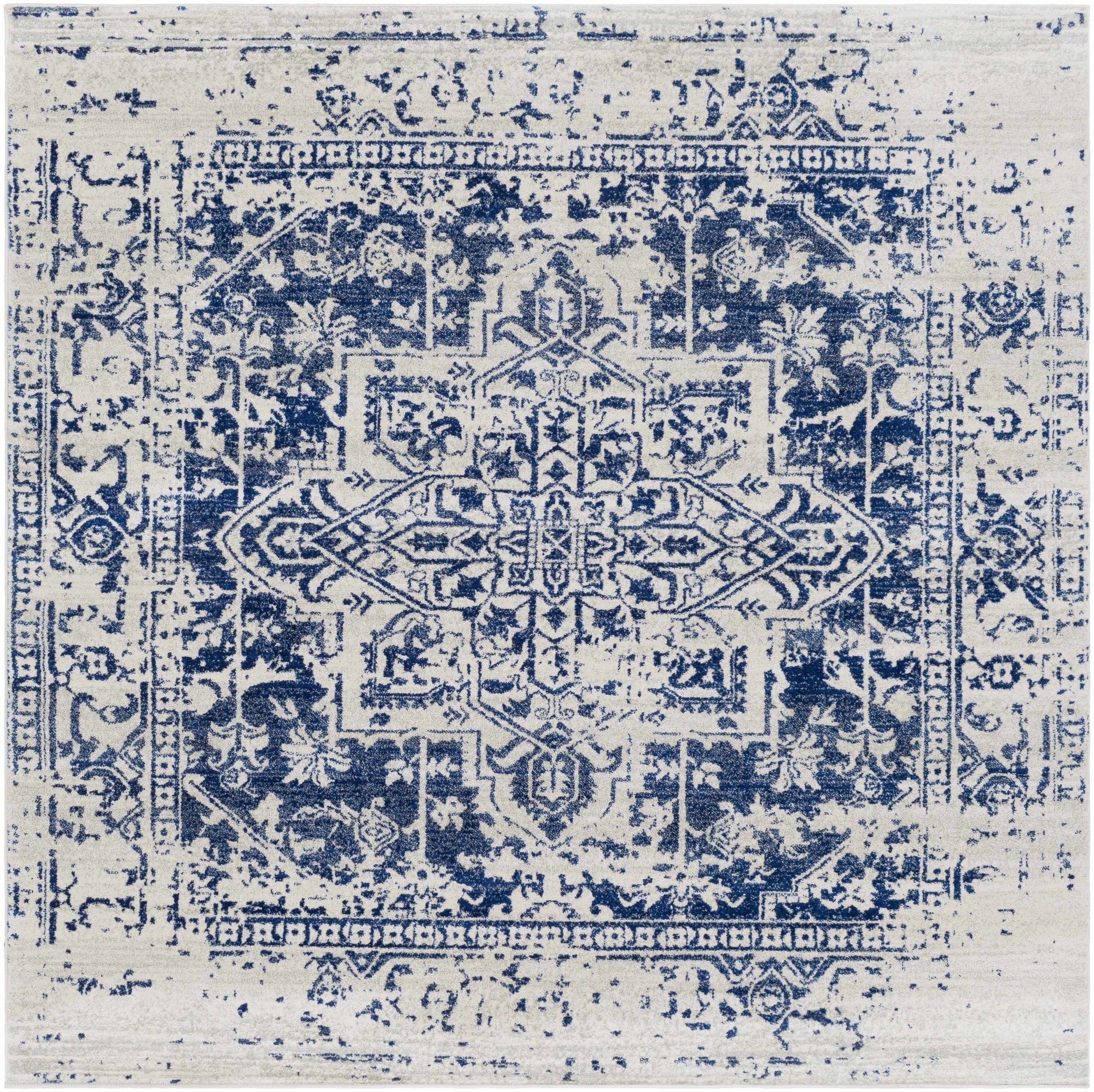 Rachel Navy Area Rug - MyTuftedRugs.com