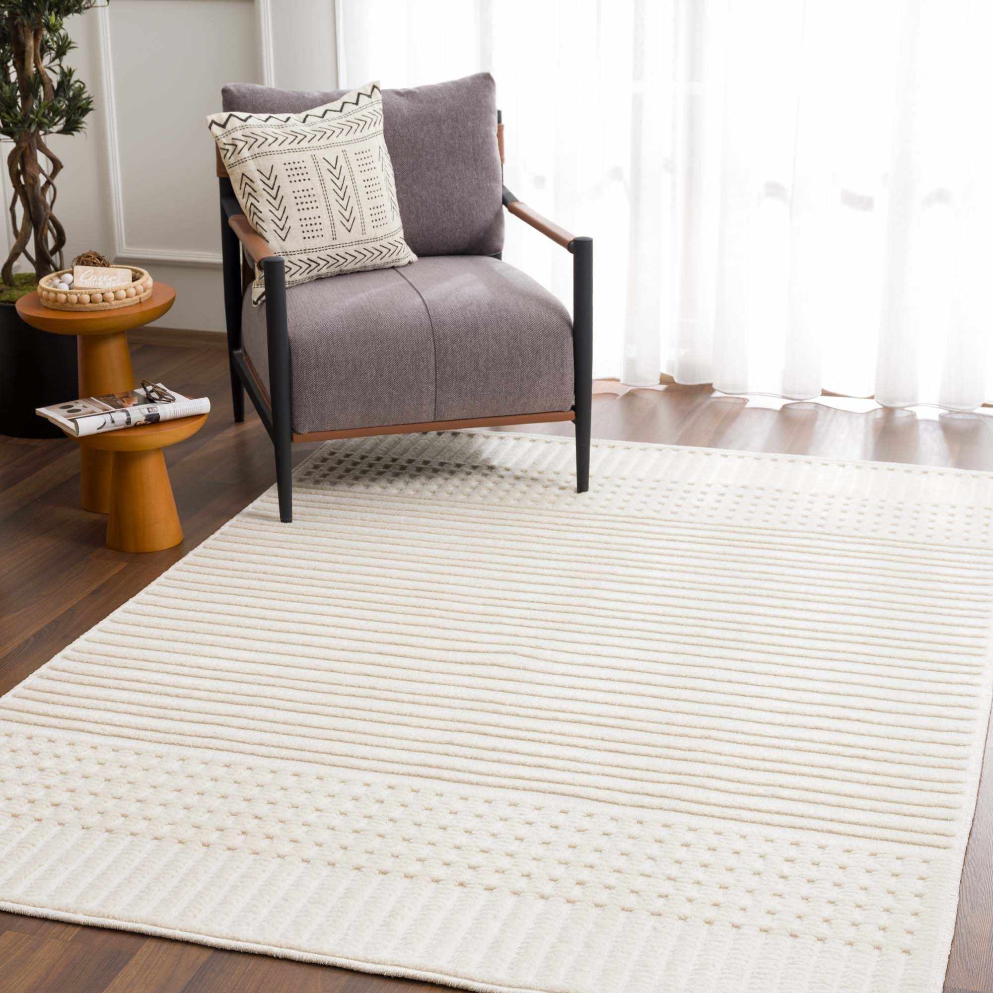Rhun Washable Area Rug - MyTuftedRugs.com
