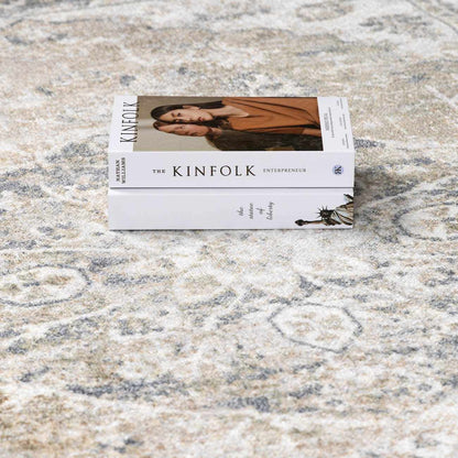 Rudo Beige Flat Pile Washable Rug - MyTuftedRugs.com