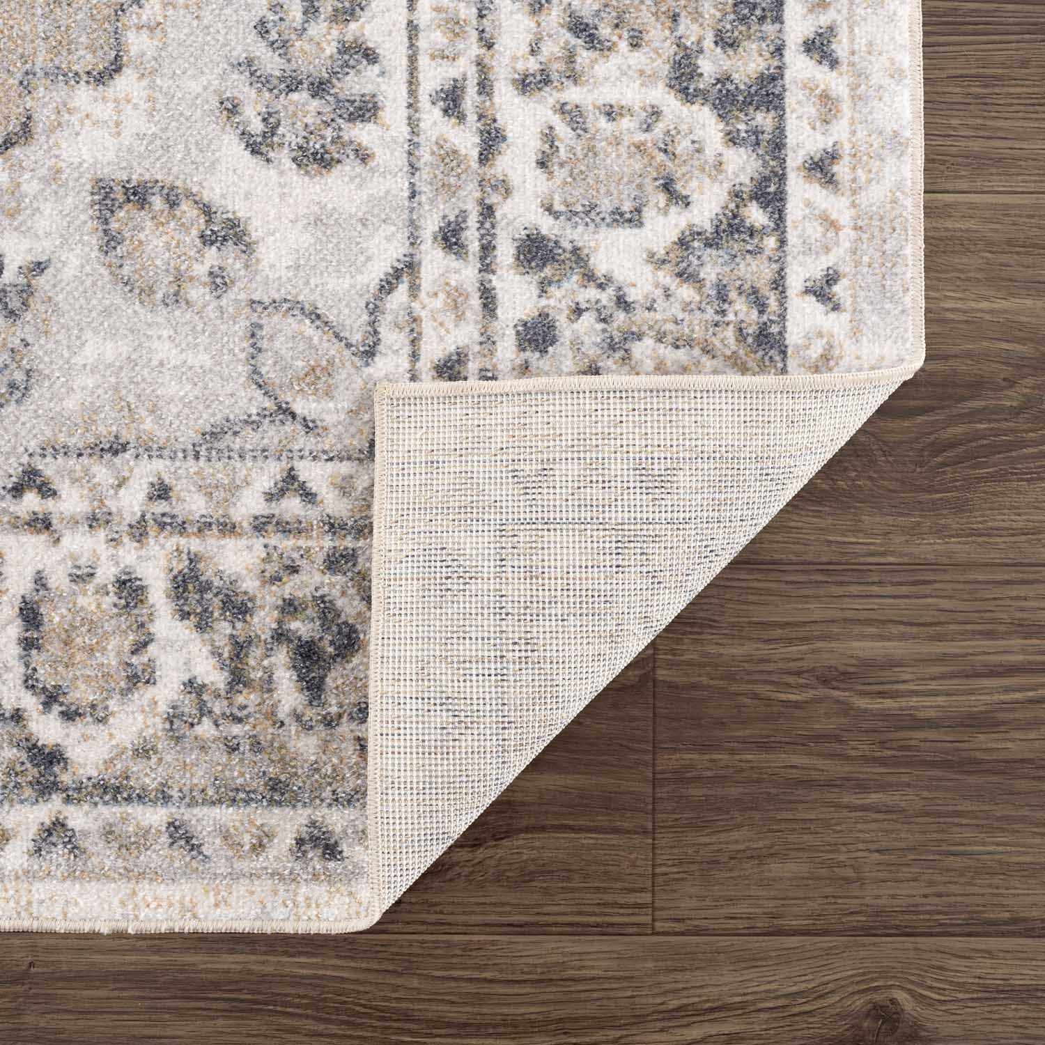 Rudo Beige Flat Pile Washable Rug - MyTuftedRugs.com
