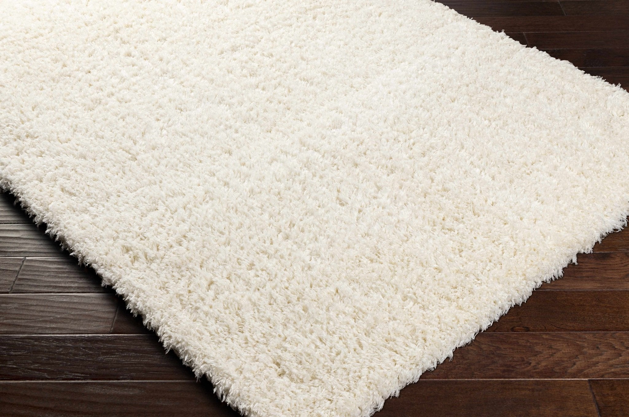 Siari Solid Cream Plush Rug - MyTuftedRugs.com