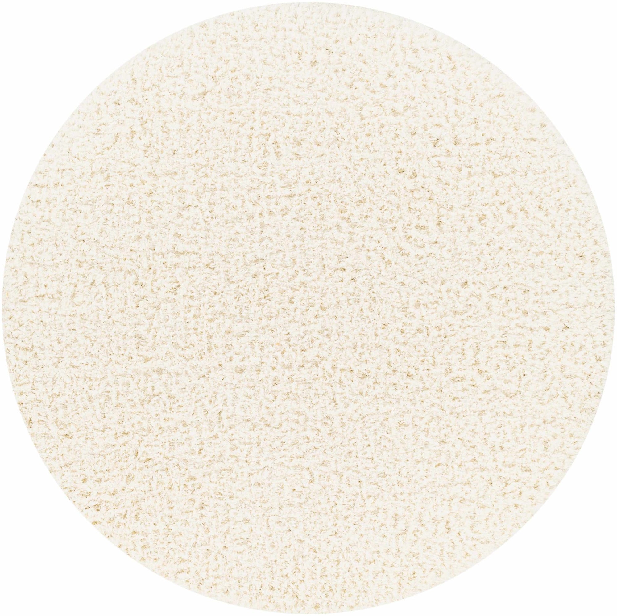 Siari Solid Cream Plush Rug - MyTuftedRugs.com