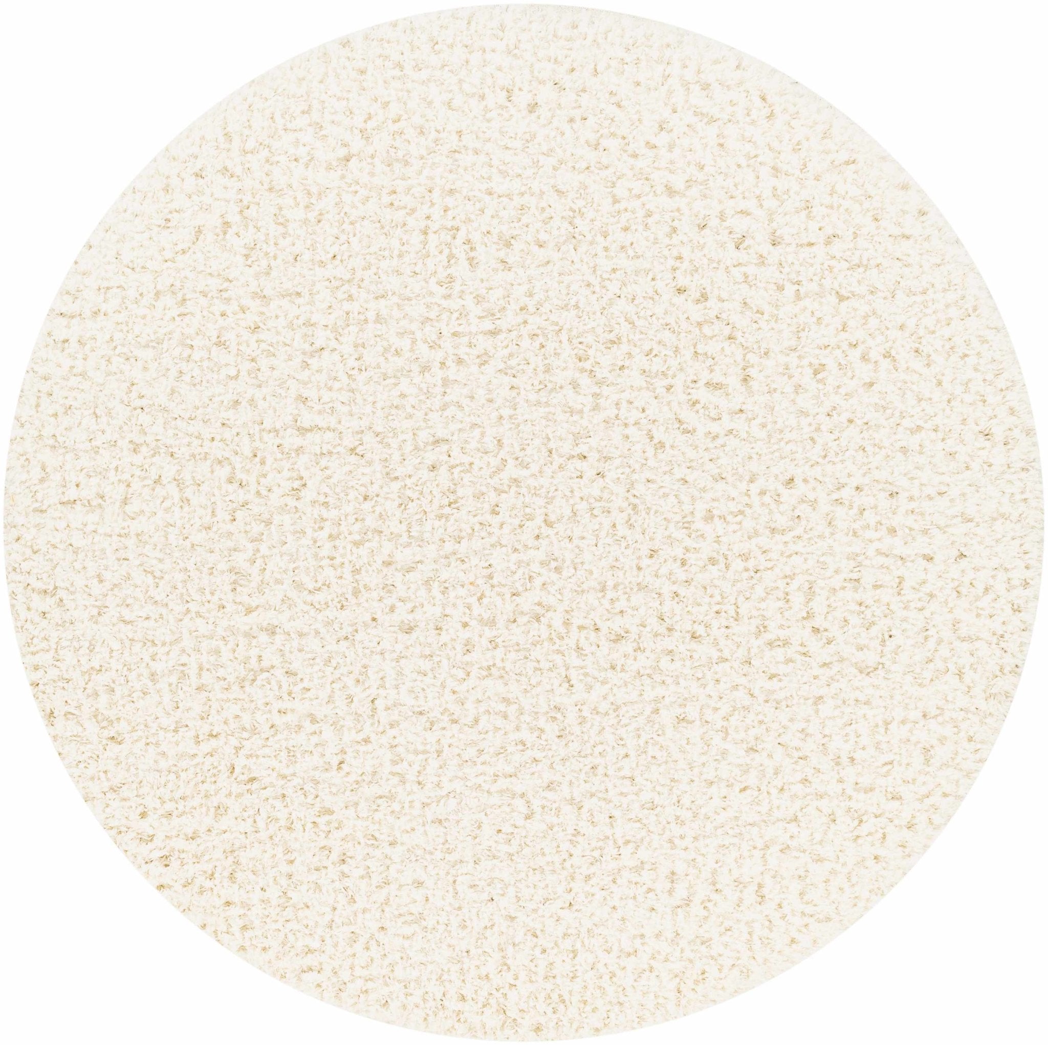 Siari Solid Cream Plush Rug - MyTuftedRugs.com