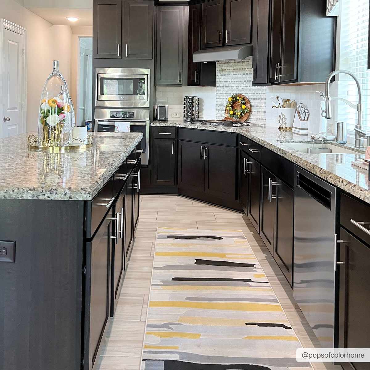 Southfields Mustard Modern Rug - MyTuftedRugs.com