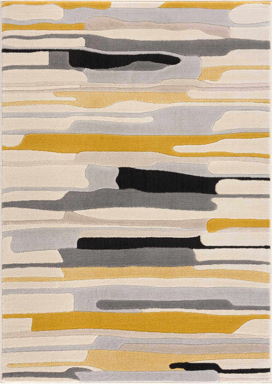 Southfields Mustard Modern Rug - MyTuftedRugs.com