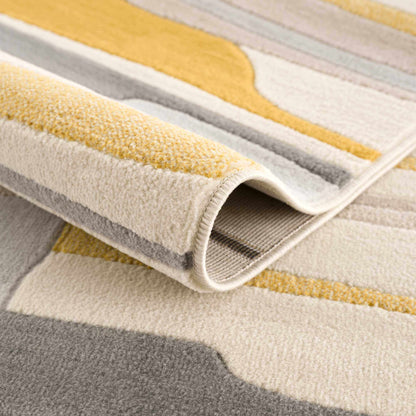 Southfields Mustard Modern Rug - MyTuftedRugs.com
