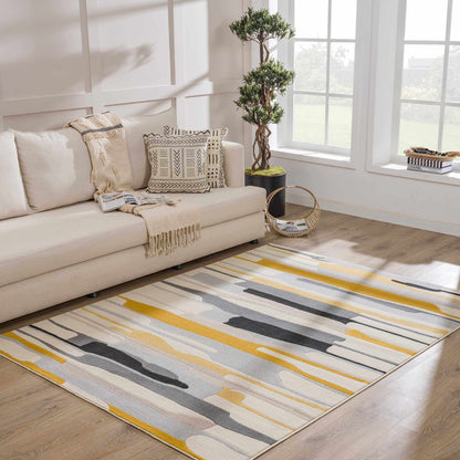Southfields Mustard Modern Rug - MyTuftedRugs.com