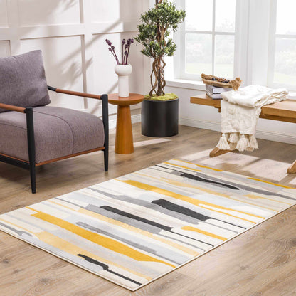 Southfields Mustard Modern Rug - MyTuftedRugs.com